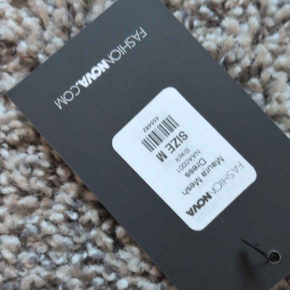 Fashion Nova Black Mesh Dress - Picture 2 of 7